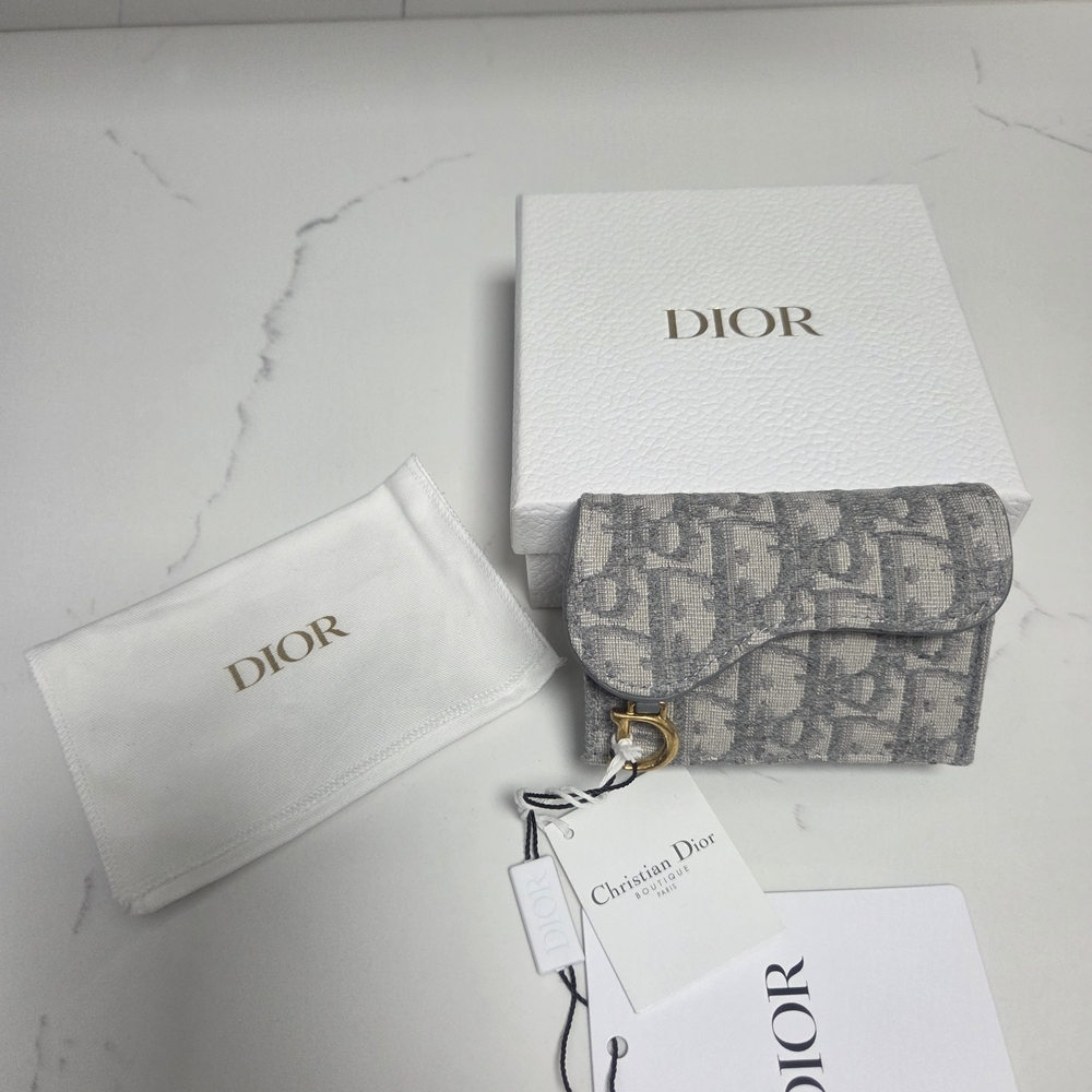 Christian Dior Gray Monogram Wallet (SOLD)